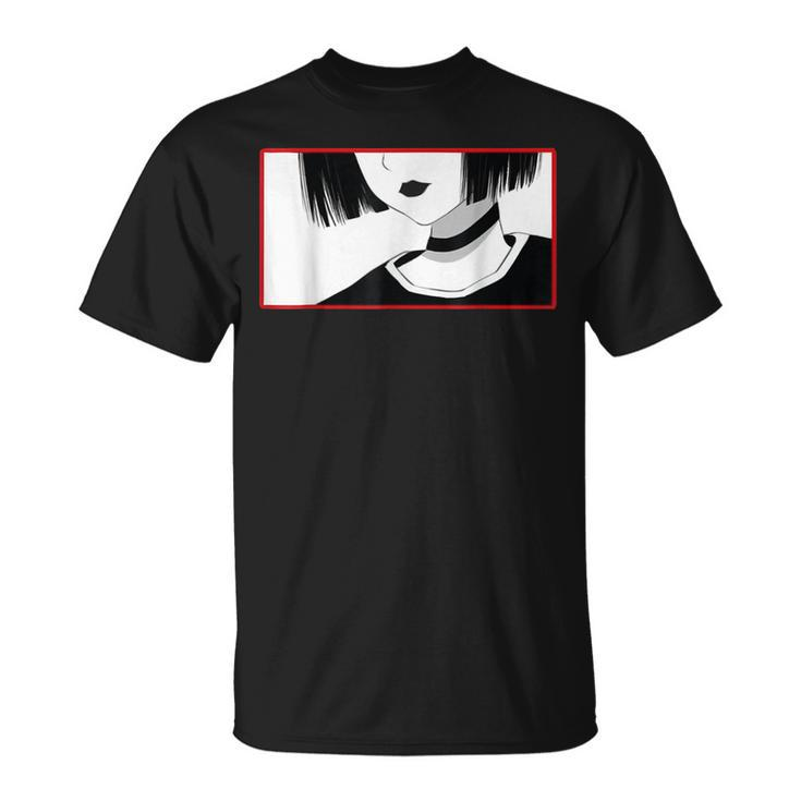 Aesthetic Goth Anime Girl  - Soft Grunge Aesthetic Gothic  Unisex T-Shirt
