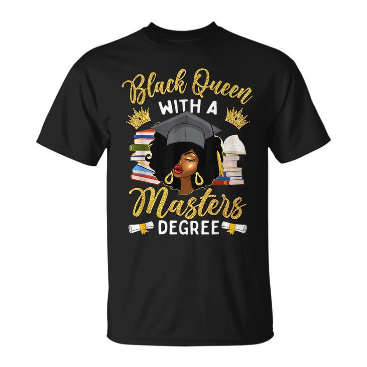 Afro Black Queen With A Masters Degree Graduation  Unisex T-Shirt