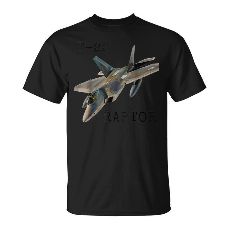 Air Force F22 Raptor Fighter Jet Military Pilot  Unisex T-Shirt