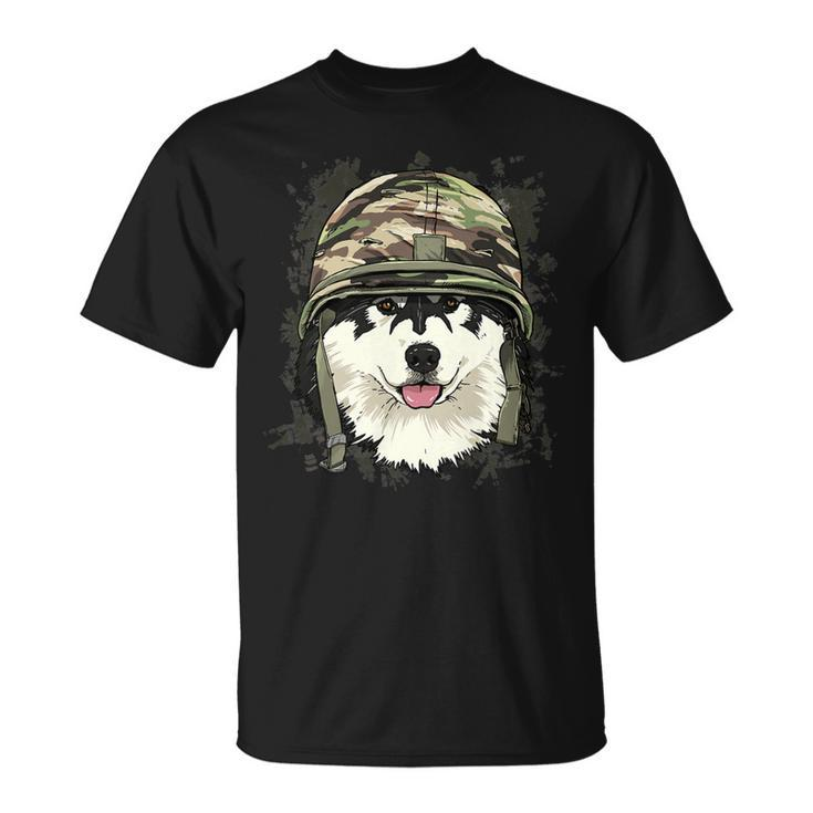 Alaskan Malamute Soldier Veteran Dogarmy Dog Lover 622 Unisex T-Shirt