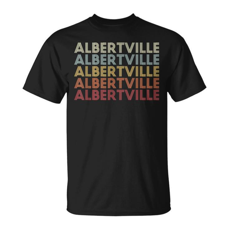 Albertville Alabama Albertville Al Retro Vintage Text T-Shirt