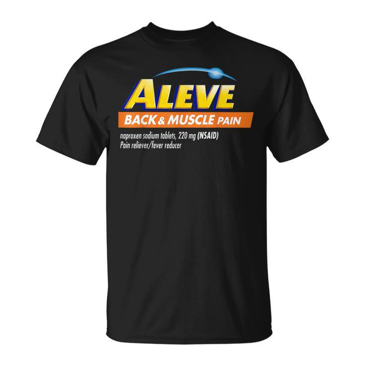 Aleve Back And Muscle Pain Nurse Pharmacy Halloween Costume T-Shirt