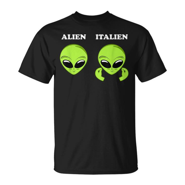 Alien Vs Italy Meme I Alien Or Italians Fun  Unisex T-Shirt