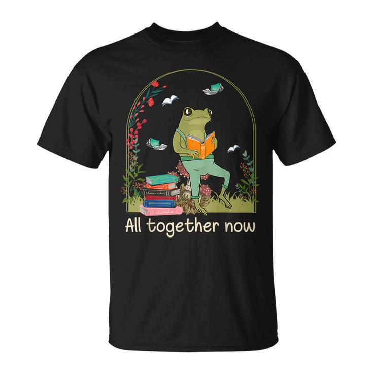 All Together Now Summer Reading 2023 Cute Frog Reading Unisex T-Shirt