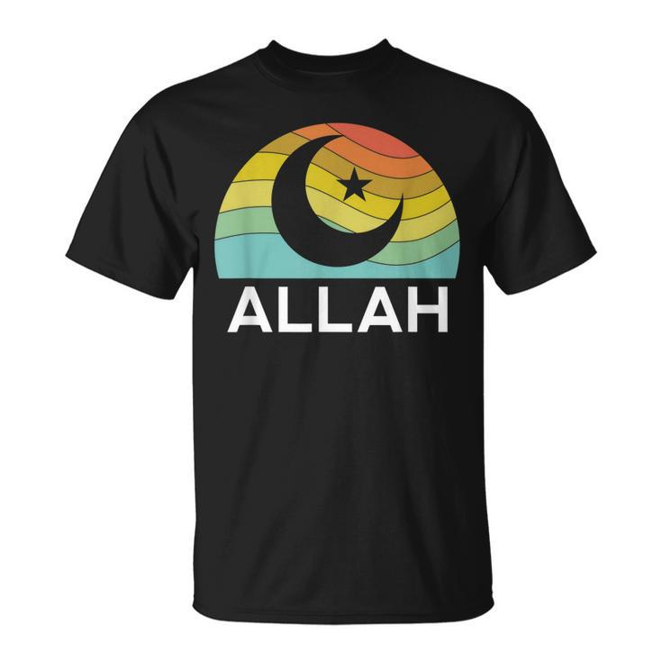 Allah Symbol Islam Muslim 5 Percent Star Nation Ramadan Gift Unisex T-Shirt