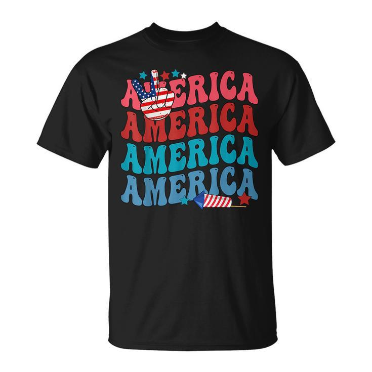 America Patriotic 4Th Fourth Of July Independence Day  Unisex T-Shirt