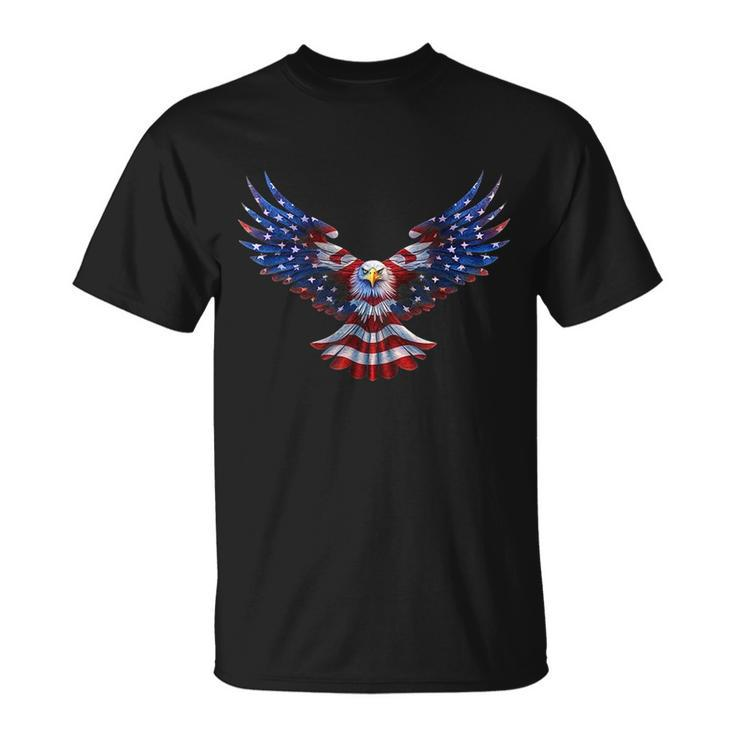 American Eagle Flag Usa 4Th Of July Unisex T-Shirt