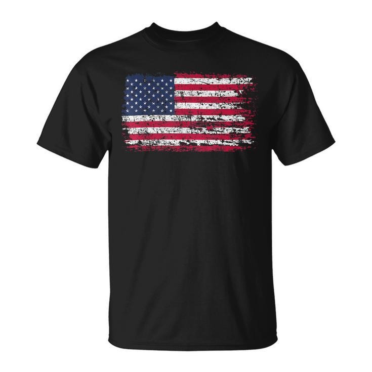 American Flag Retro Usa Patriotic 4Th Of July Men Women  Unisex T-Shirt