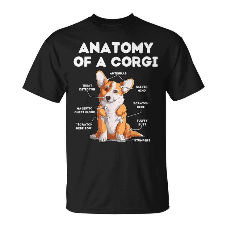 Anatomy Of A Corgi  Unisex T-Shirt