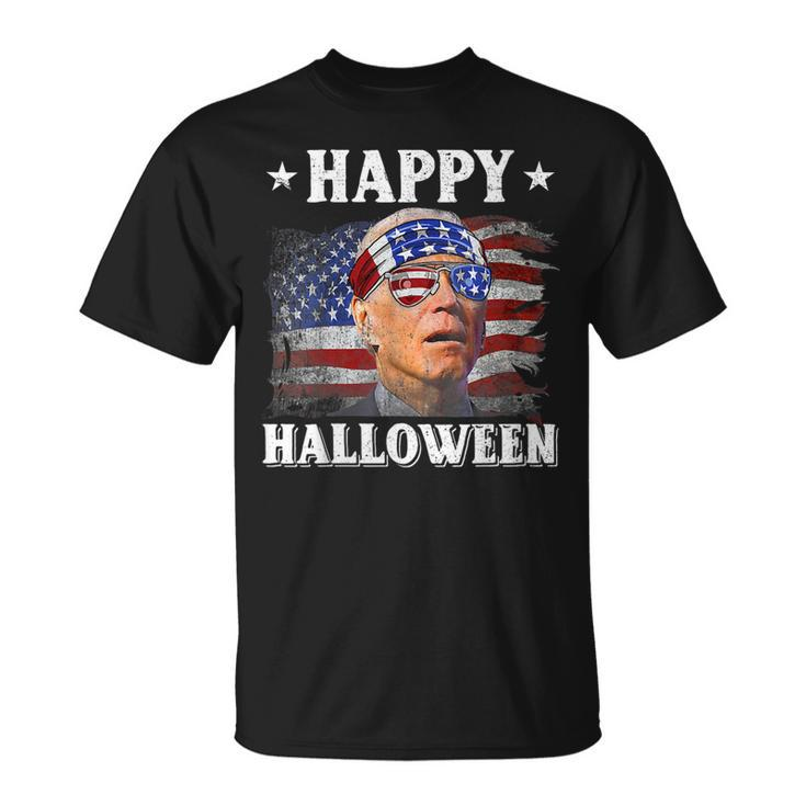 Anti Joe Biden Funny Happy Halloween Happy 4Th Of July 2023  Unisex T-Shirt