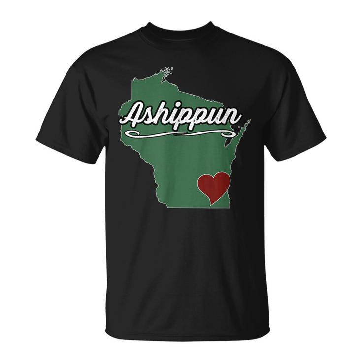 Ashippun Wisconsin Wi Usa City State Souvenir T-Shirt