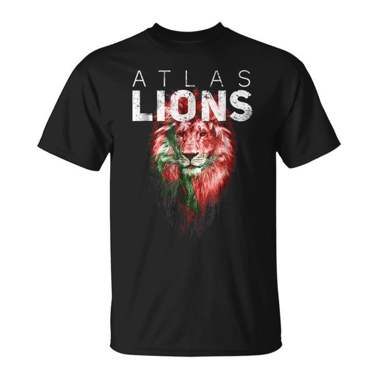 Atlas Lions Morocco Soccer Flag Football Gift Unisex T-Shirt