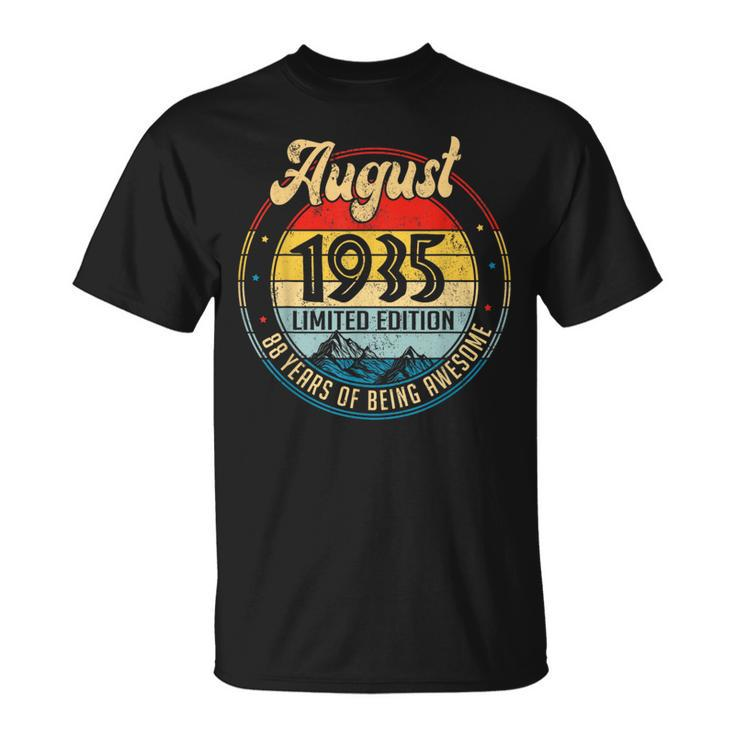 August 1935 Limited Edition 88 Years Of Being Awesome Unisex T-Shirt