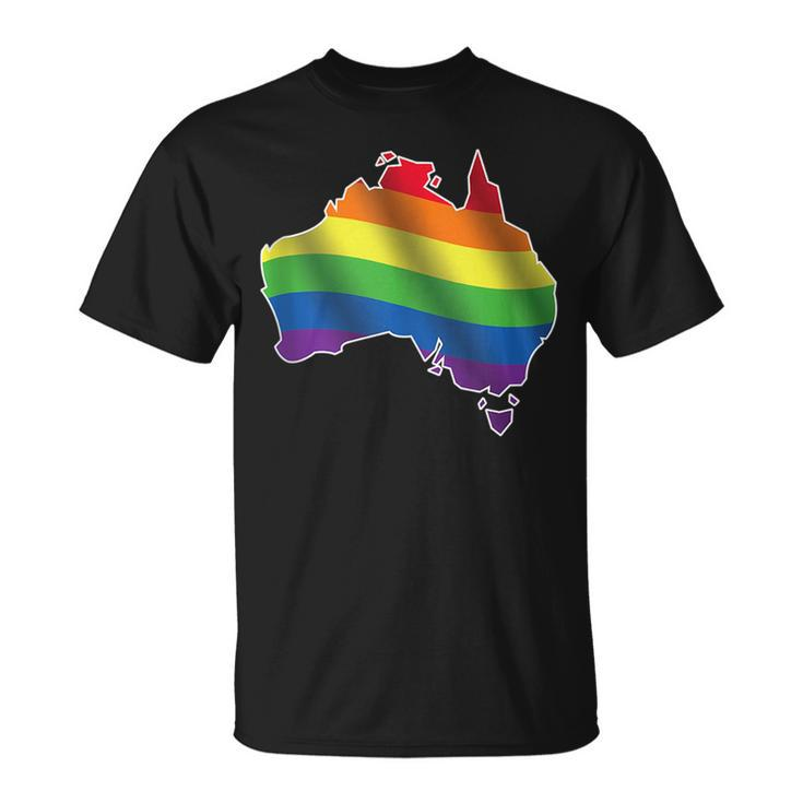 Australia Gay Flag Lgbtq Homosexual Queer Lesbian Pride  Unisex T-Shirt