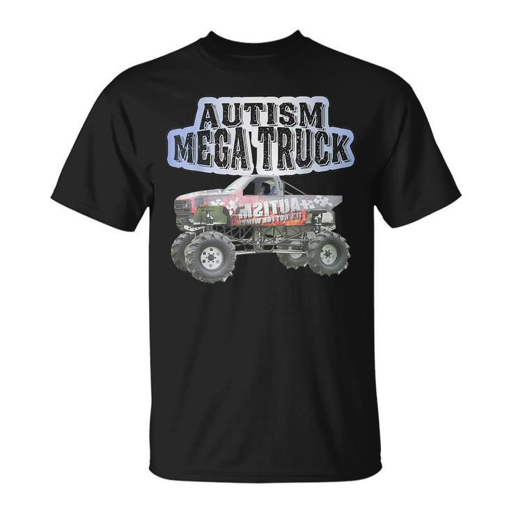 Autism Mega Truck Funny Truck Lover Autism Awareness Unisex T-Shirt