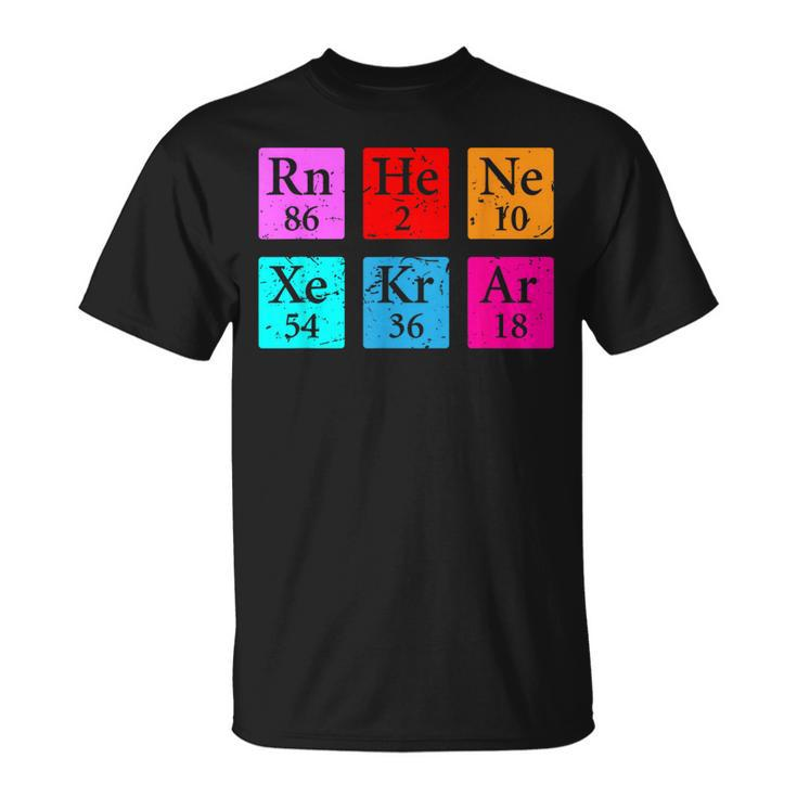 Awesome Noble Gases Science Chemical Elements T-Shirt