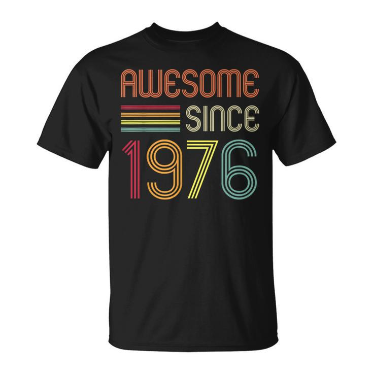 Awesome Since 1976 47Th Birthday Retro Unisex T-Shirt