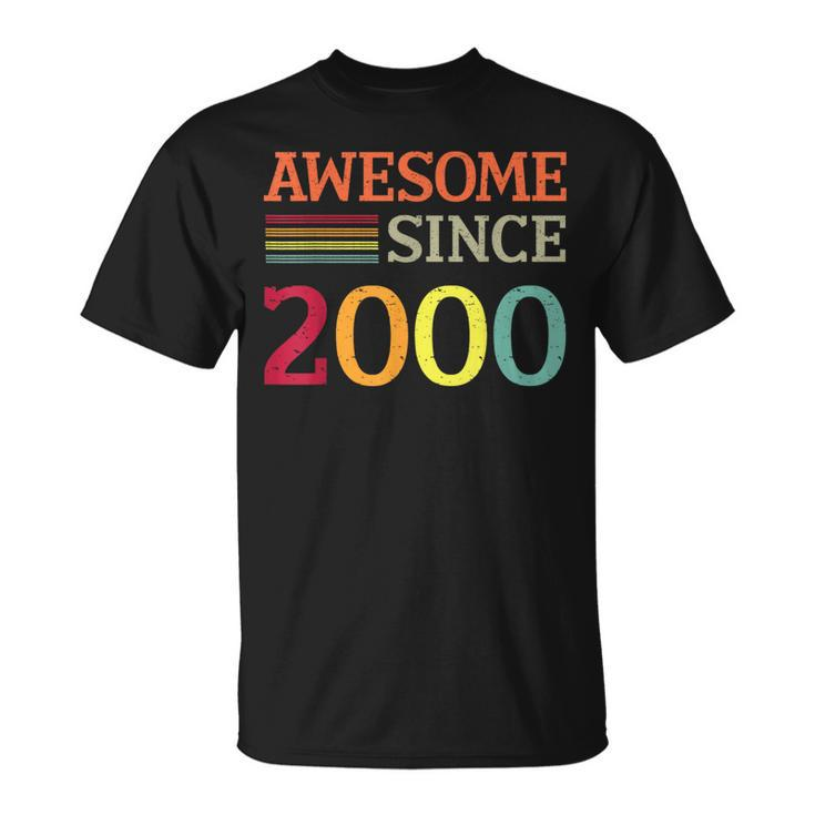 Awesome Since 2000 23Th Birthday Retro Vintage  Unisex T-Shirt