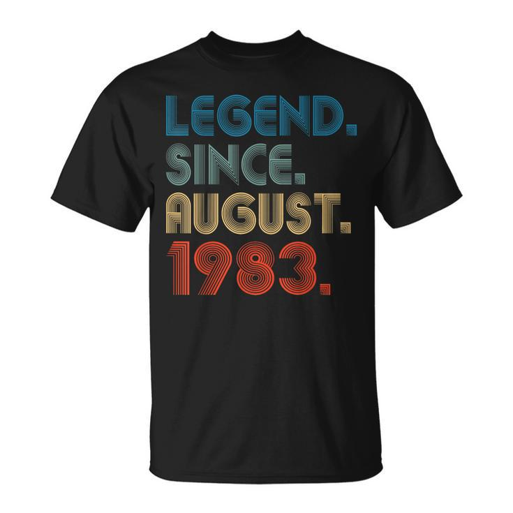 Awesome Since August 1983 40Th Birthday Gift 40 Year Old Men  Unisex T-Shirt