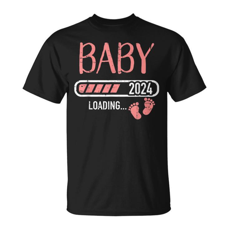 Baby Loading 2024 For Pregnancy Announcement  Unisex T-Shirt