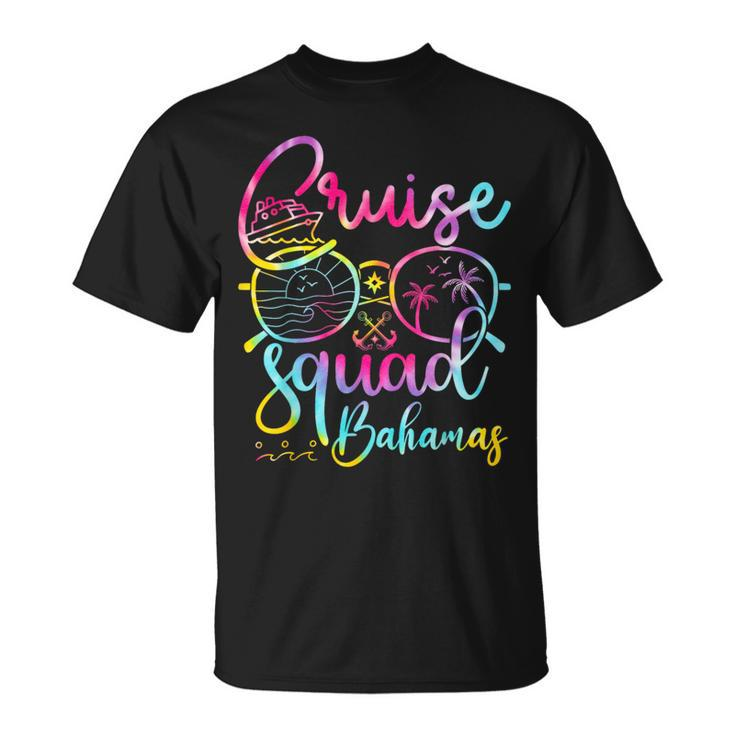 Bahamas Cruise Squad 2023 Tie Dye Holiday Family Matching T-Shirt