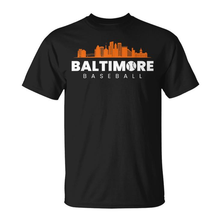 Baltimore Baseball Vintage Minimalist Retro Baseball Lover T-Shirt