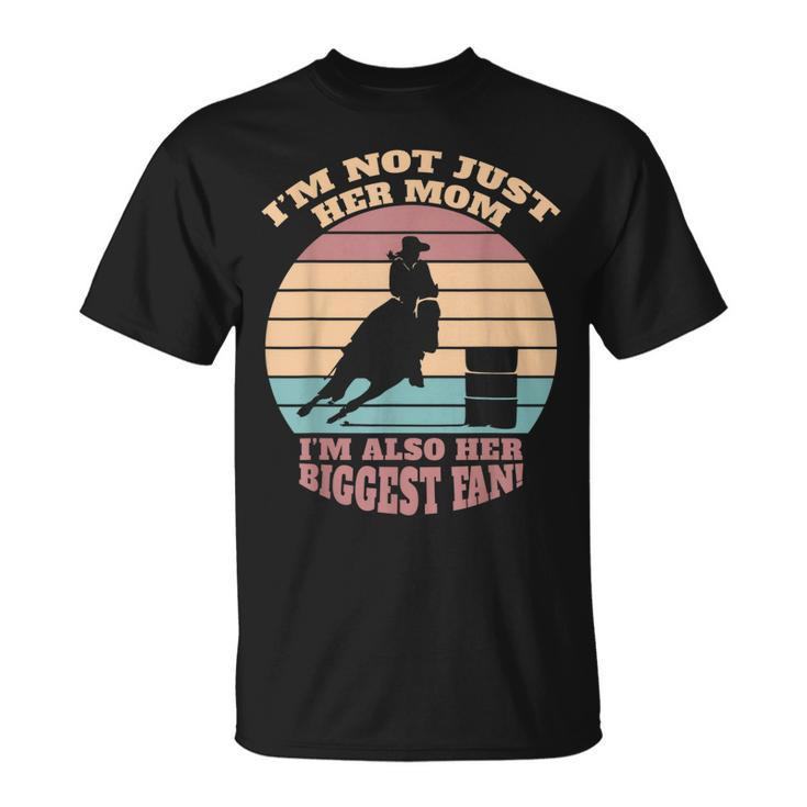 Barrel Racing Horse Vintage Retro Mom Cowgirl Horse Racer Unisex T-Shirt