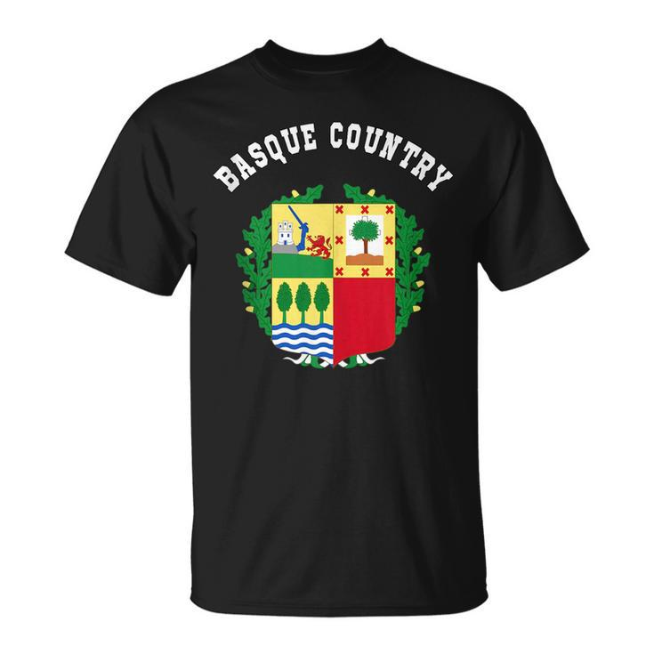 Basque Country Coat Of Arms Flag National Pride Gift  Unisex T-Shirt