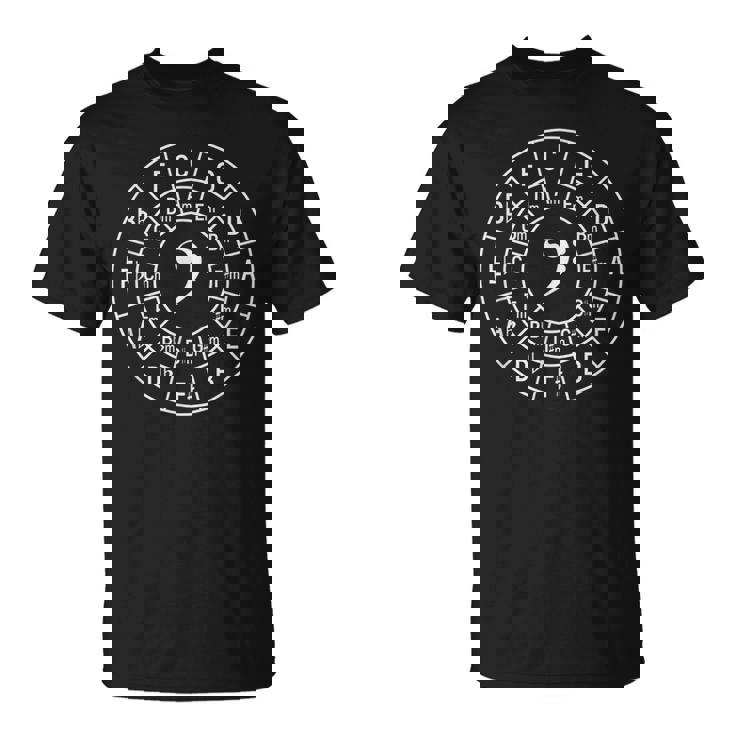 Bass Clef Circle Of Fifths Musician Composer T-Shirt