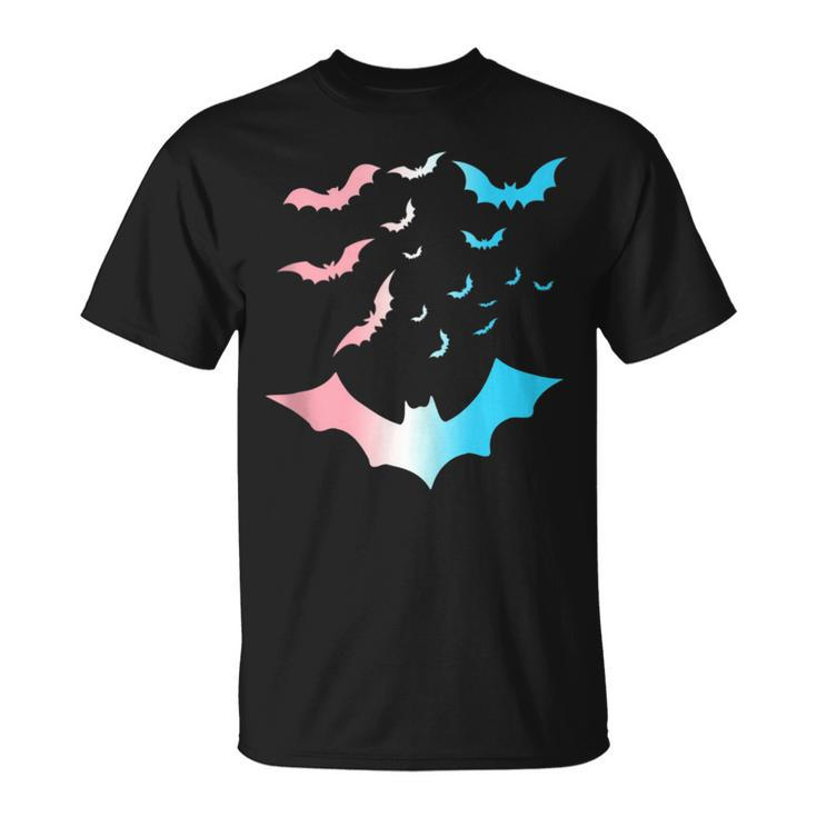 Bats Spooky Goth Trans Pride Subtle Transgender Lgbtq Lgbt  Unisex T-Shirt