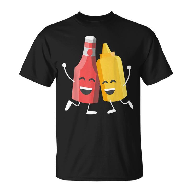 Bbq Bff Ketchup & Mustard Best Friends Forever  Unisex T-Shirt