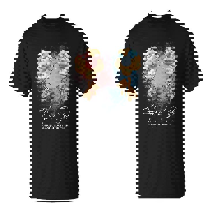 Bears Balloons Grandpa Can Bearly Wait Gender Reveal  Unisex T-Shirt