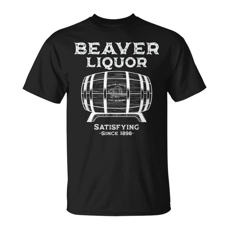 Beaver Liquor Beaver Liqueur Adult Humor Drinking Humor T-Shirt