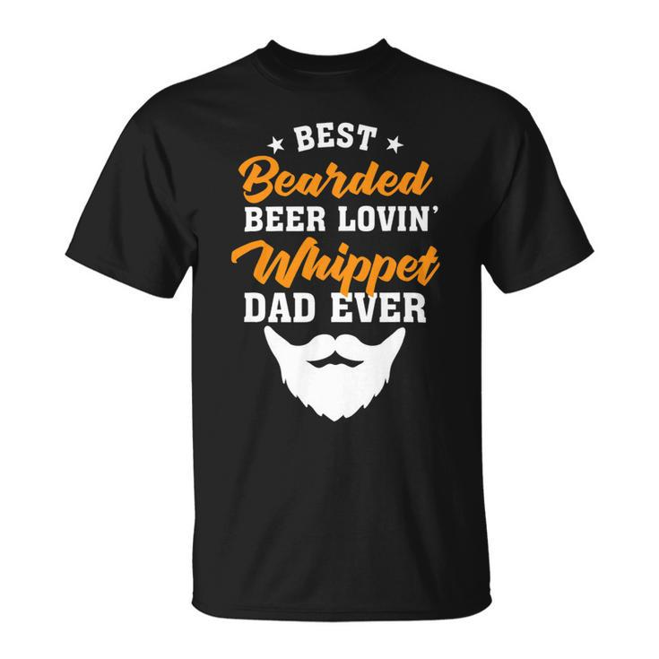 Beer Best Bearded Beer Lovin Samoyed Dad Funny Dog Lover Humor Unisex T-Shirt