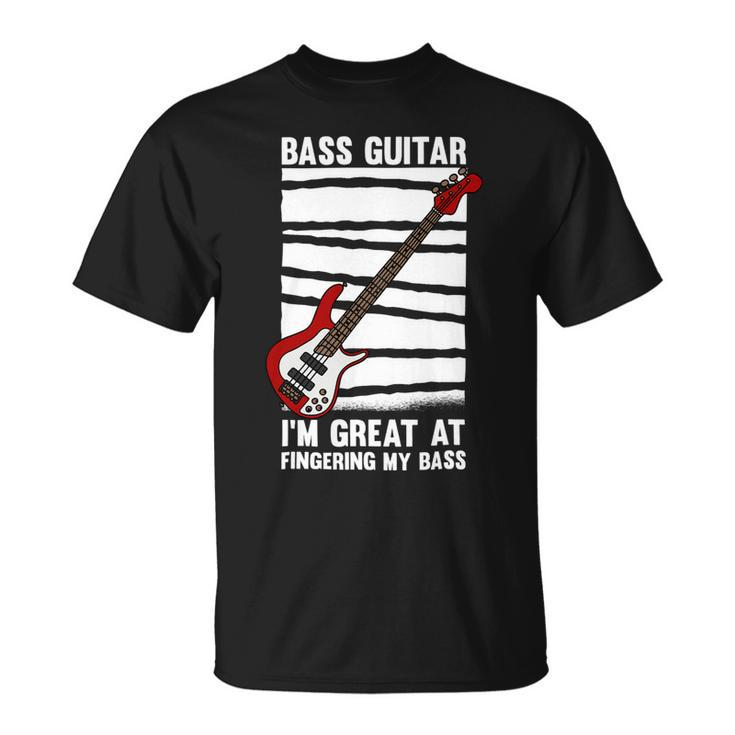 Beer Funny Bass Guitar Player Graphic Design And Beer Guitarist Unisex T-Shirt