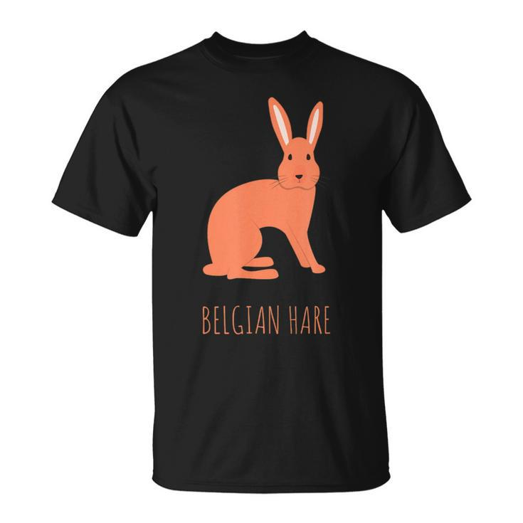 Belgian Hare Rabbit Stone Rabbits Bun Bunny Unisex T-Shirt