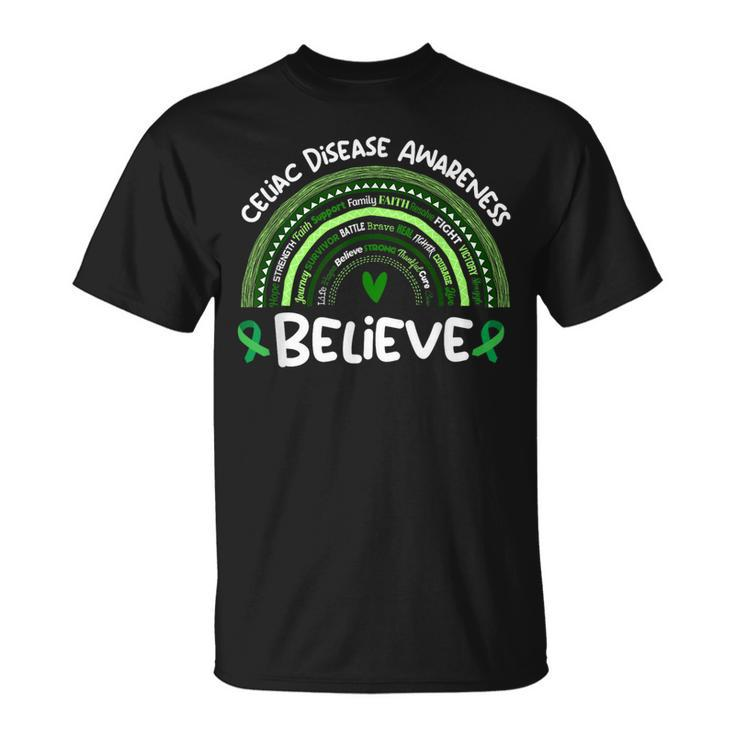 Believe Celiac Disease Awareness Month  Celiac Disease  Unisex T-Shirt