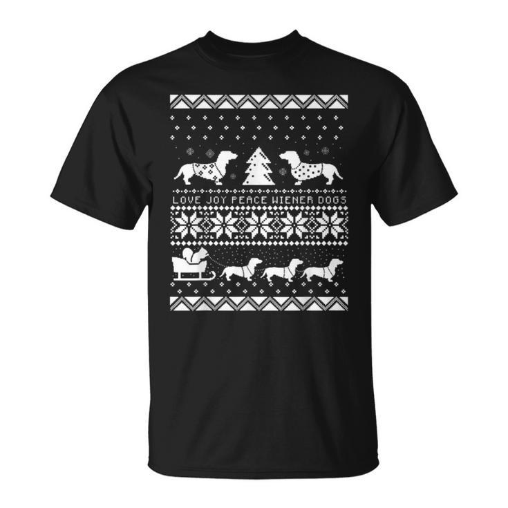 Best For Dachshunds Lover Dachshunds Ugly Christmas Sweaters T-Shirt