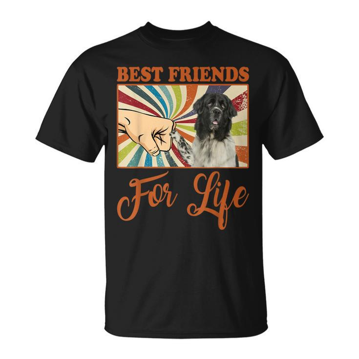 Best Friends For Life Landseer Dog Lover T-Shirt