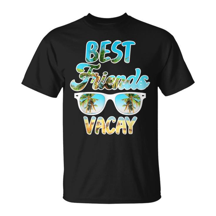 Best Friends Vacay Cool Beach Party Road Trip 2023 Palm Tree T-Shirt