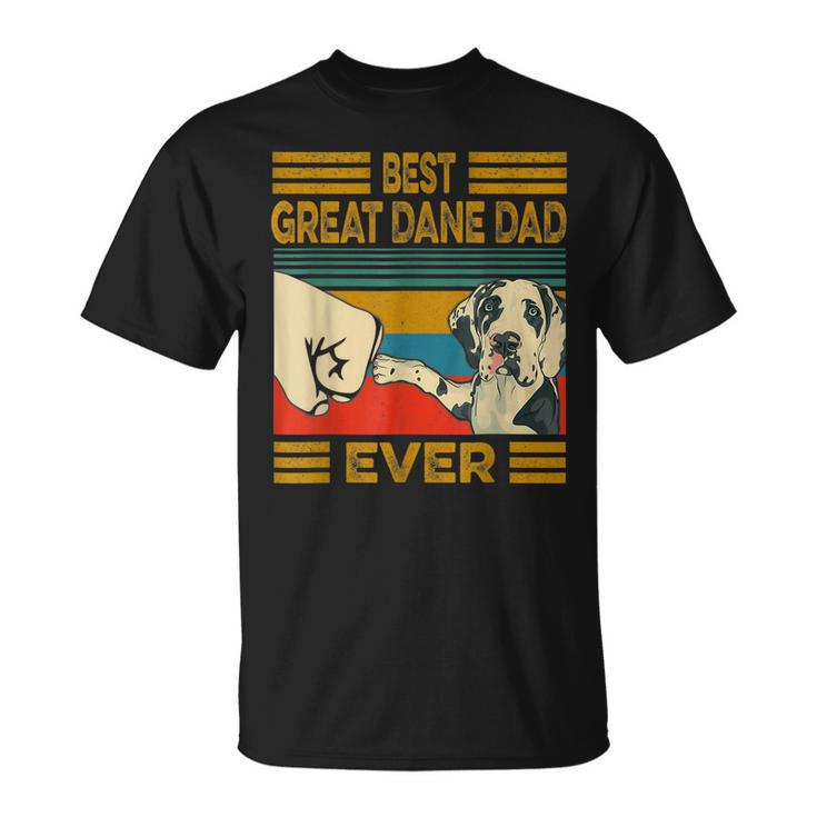 Best Great Dane Dad Ever Retro Vintage  Unisex T-Shirt