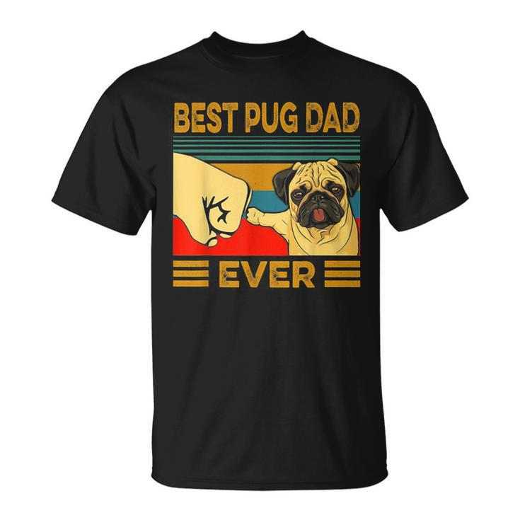 Best Pug Dad Ever Retro Vintage  Unisex T-Shirt