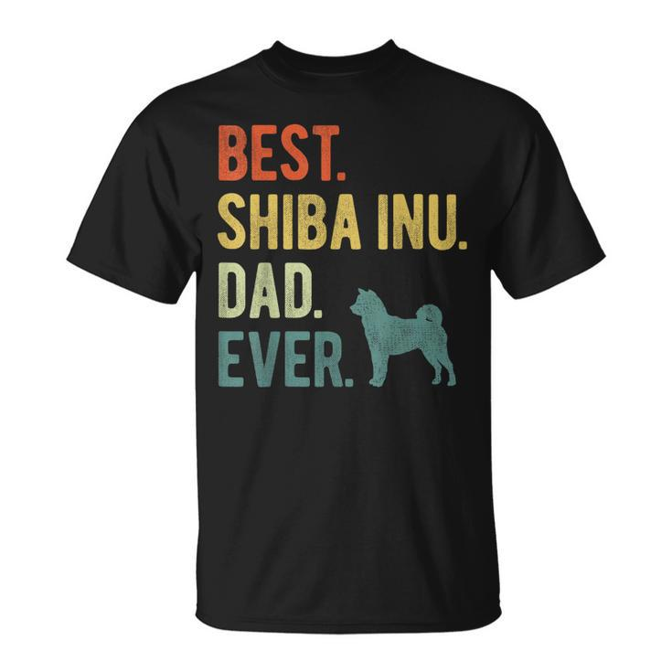 Best Shiba Inu Dad Ever Dog Daddy Fathers Day  Unisex T-Shirt