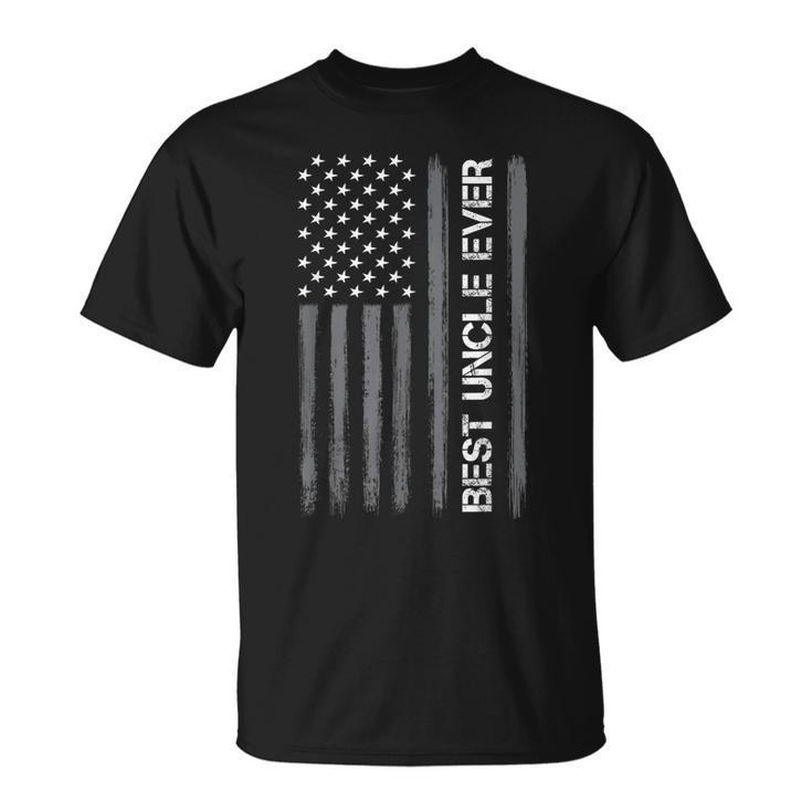Best Uncle Ever American Flag Funny Fathers Day For  Unisex T-Shirt