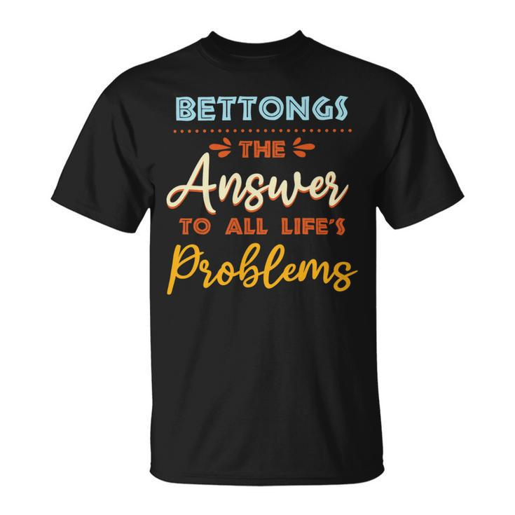 Bettongs Answer To All Problems Funny Animal Meme Humor Unisex T-Shirt