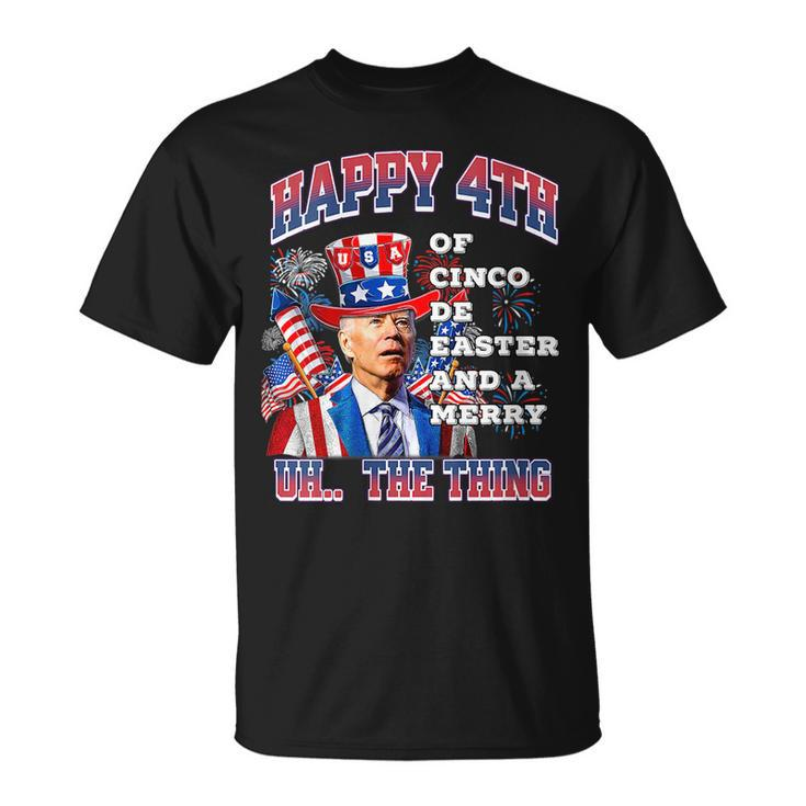 Biden Merry 4Th The Thing Confused Joe Biden 4Th Of July  Unisex T-Shirt