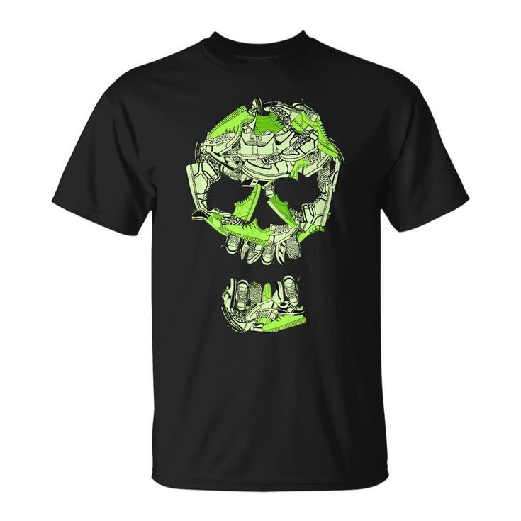Big Ol Sneaker Head Green Color Graphic  Unisex T-Shirt