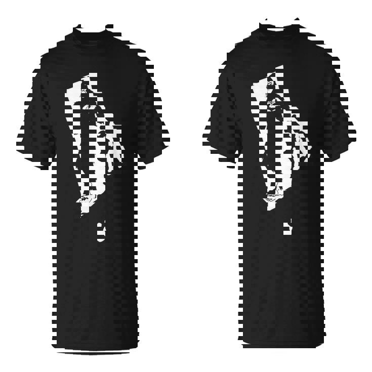 Bigfoot Rhode Island State Pride Sasquatch Love Rhode Island  Unisex T-Shirt