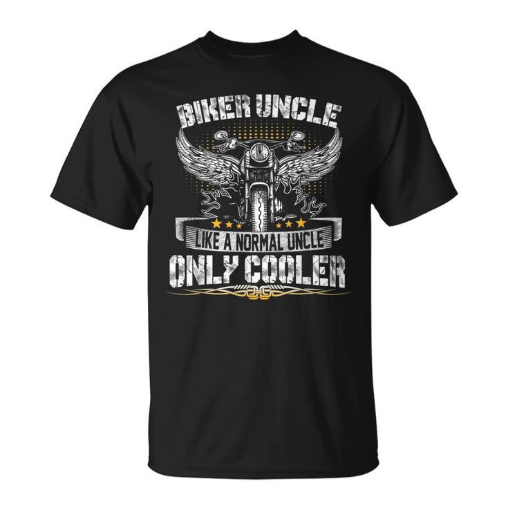 Biker Uncle Motorcycle Fathers Day  For Fathers Unisex T-Shirt
