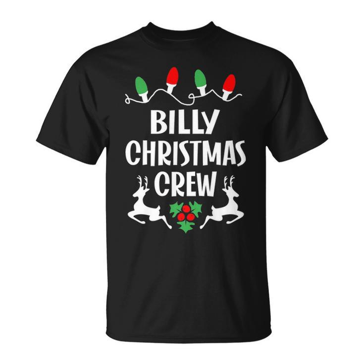 Billy Name Gift Christmas Crew Billy Unisex T-Shirt